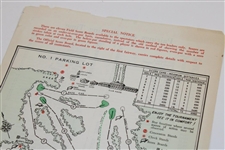 1966 Masters Tournament Friday Pairings & Start Time Sheet