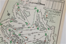 1966 Masters Tournament Friday Pairings & Start Time Sheet