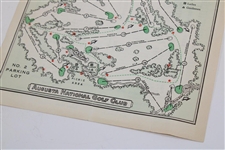 1966 Masters Tournament Friday Pairings & Start Time Sheet