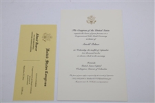 Arnold Palmer 2012 Congressional Medal Admit Ticket with Invitation