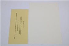Arnold Palmer 2012 Congressional Medal Admit Ticket with Invitation