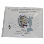 2014 USGA Bob Jones Award Recipient Payne Stewart Pin - New Unused in Package