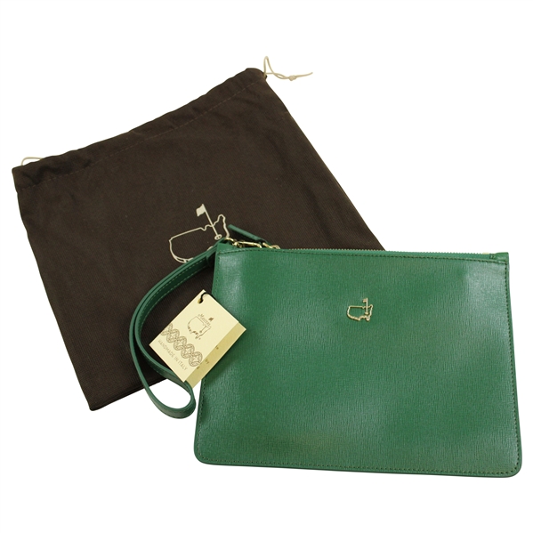 Masters Tournament Handmade in Italy Italian Leather Valuables Pouch with Original Packaging
