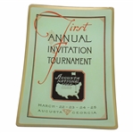 First Annual Inv. Tournament 1934 Masters Program Commemorative Dish in Original Box