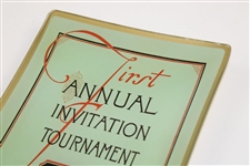 First Annual Inv. Tournament 1934 Masters Program Commemorative Dish in Original Box