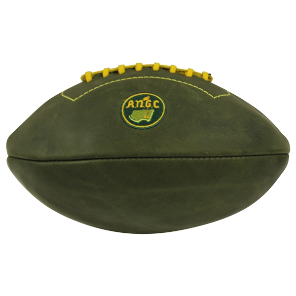 Augusta Natonal Golf Club Premium Green Leather Logo Football New with Tags in Bag