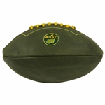 Augusta Natonal Golf Club Premium Green Leather Logo Football New with Tags in Bag