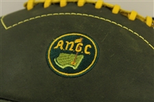 Augusta Natonal Golf Club Premium Green Leather Logo Football New with Tags in Bag