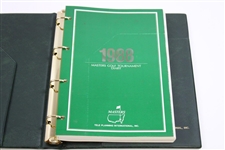 1988 Masters Golf Tournament Diary Planner with Calendar, Photos, & other