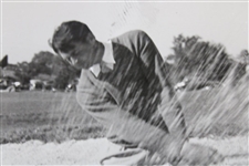Henry Picard 1938 Winner Hits Out of Sand during Masters 3rd Round Wire Photo 4/4/1938
