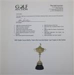 2001 Ryder Cup at Belfry Team USA Awarded Ryder Cup Trophy to Hal Sutton