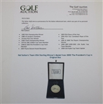Hal Sutton's Team USA Sterling Winner's Medal from 2000 The President's Cup in Original Box