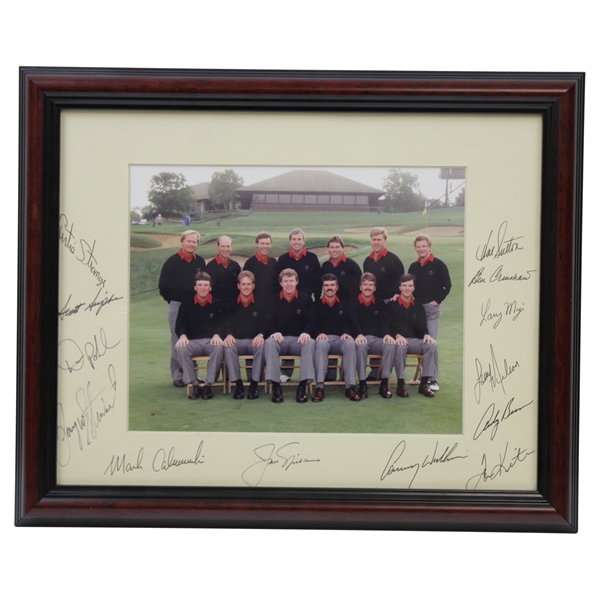 Hal Suttons 1987 Ryder Cup at Muirfield Village Team USA Signed Photo - Framed JSA ALOA
