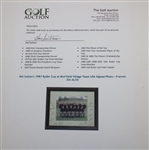 Hal Sutton's 1987 Ryder Cup at Muirfield Village Team USA Signed Photo - Framed JSA ALOA