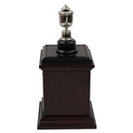 Hal Sutton's 1999 PGA Champions Dinner Trophy Gift from Vijay Singh - Replica Wanamaker Trophy on Plinth