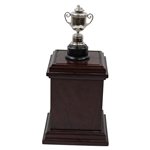 Hal Sutton's 1999 PGA Champions Dinner Trophy Gift from Vijay Singh - Replica Wanamaker Trophy on Plinth