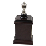 Hal Sutton's 1999 PGA Champions Dinner Trophy Gift from Vijay Singh - Replica Wanamaker Trophy on Plinth
