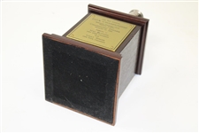 Hal Sutton's 1999 PGA Champions Dinner Trophy Gift from Vijay Singh - Replica Wanamaker Trophy on Plinth