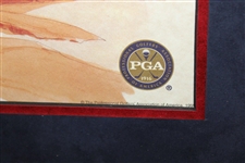 Hal Sutton's 1999 Ryder Cup Team USA Signed Issued Official Poster - Rare - Framed JSA ALOA