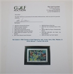 Hal Sutton's 1984 Champs of Golf Signed by Jack, Arnie, Seve, Kite, Watson, & Artist Neiman - Framed JSA ALOA