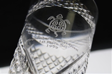 1999 Old Memorial September Member-Guest 1st Place Net Sterling Cut Glass Trophy with Box