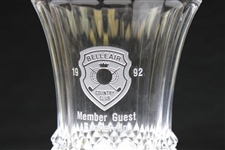 1992 Belleair Country Club Member Guest Runner-Up Sterling Cut Glass Vase