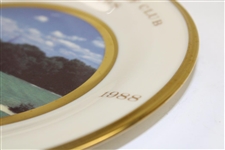 Pine Valley Golf Club 1913-1988 John Arthur Brown Trophy Lenox Plate - Hole #13 - June 1988