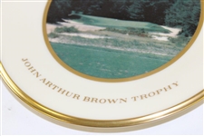 Pine Valley Golf Club John Arthur Brown Trophy Lenox Plate - Hole #3 - June 1994