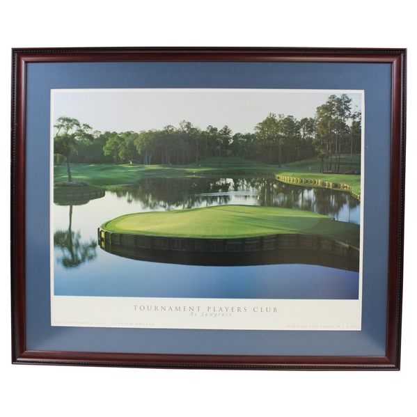 TPC Sawgrass Famous Hole # 17 Island Green 1996 Presentation Photo by Z - Framed