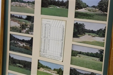 Pine Valley Golf Club Classic Postcard Set w/Scorecard - Framed