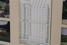 Pine Valley Golf Club Classic Postcard Set w/Scorecard - Framed