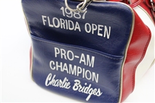 1987 Florida Open Pro-Am Champ Charles Bridges Hand Painted Ben Hogan Co. Duffel Bag