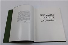 1982 Pine Valley Golf Club 'A Chronicle' Golf Book with Slipcover - Charles Bridges Collection