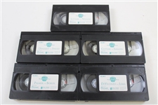 Five (5) Shell's Wonderful World of Golf Matches VHS Tapes - Palmer, Snead, Demaret, Lema, & others