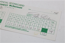 Seve Ballesteros Signed 1998 Freeport Mcdermot Classic 2nd Rd Scorecard JSA ALOA