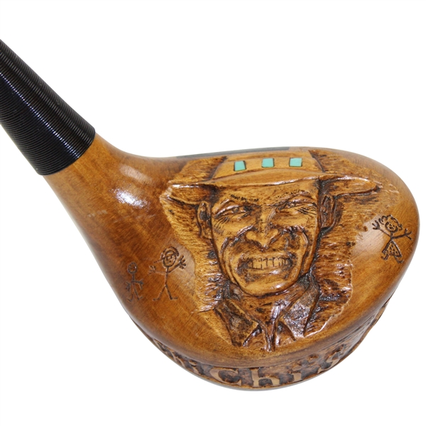 Chi-Chi Rodriguezs Personal 1992 Chi-Chis Army Custom Carved Wood Driver Head 