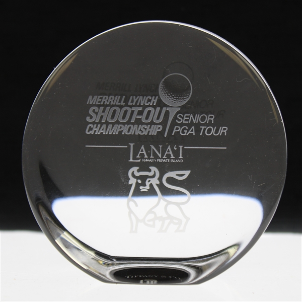 Chi-Chi Rodriguezs Tiffany & Co. Senior PGA Tour Merrill Lynch Shoot-Out Championship Glass