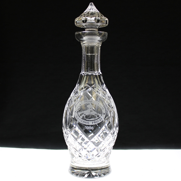 Chi-Chi Rodriguezs 1986 AT&T Pebble Beach National Pro-Am Crystal Trophy Vase