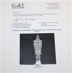 Champion Chi-Chi Rodriguez's 1990 Las Vegas Senior Classic Winner's Crystal Trophy