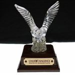 Chi-Chi Rodriguezs Ray Floyd Hosted Lexus Challenge Glass Eagle Sculpture on Plinth