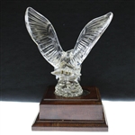 Chi-Chi Rodriguez's Ray Floyd Hosted Lexus Challenge Glass Eagle Sculpture on Plinth