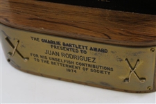 Chi-Chi Rodriguez's 1974 Charlie Bartlett Award for Unselfish Contributions to Society