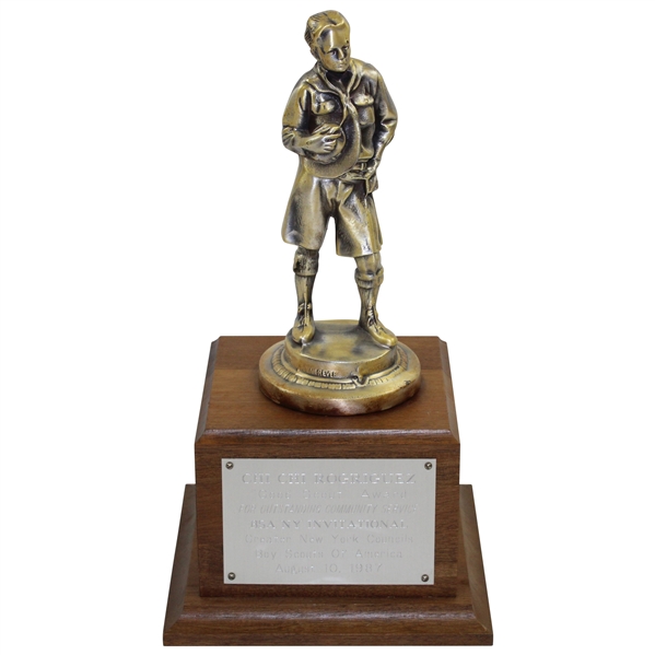 Chi-Chi Rodriguezs 1987 Boy Scouts of America "Good Scout" BSA NY Invitational Award