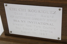 Chi-Chi Rodriguez's 1987 Boy Scouts of America Good Scout BSA NY Invitational Award