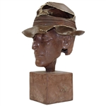 Chi-Chi Rodriguez's Personal Head Sculpture with Hat - Hat Has Damage