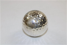 Chi-Chi Rodriguez's 1987 Garrard Jewelers Silver Golf Ball with Chain in Original Box