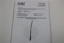 Chi-Chi Rodriguez's Personal 1985 Gifted 'Swing for Sight' NY Meyer Colonial Stainless Sword with Cover