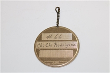 Chi-Chi Rodriguez's 1972 Masters Tournament Contestant Metal Bag Tag #66