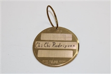 Chi-Chi Rodriguez's 1974 Masters Tournament Contestant Metal Bag Tag