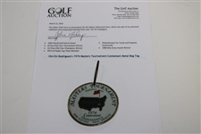 Chi-Chi Rodriguez's 1974 Masters Tournament Contestant Metal Bag Tag